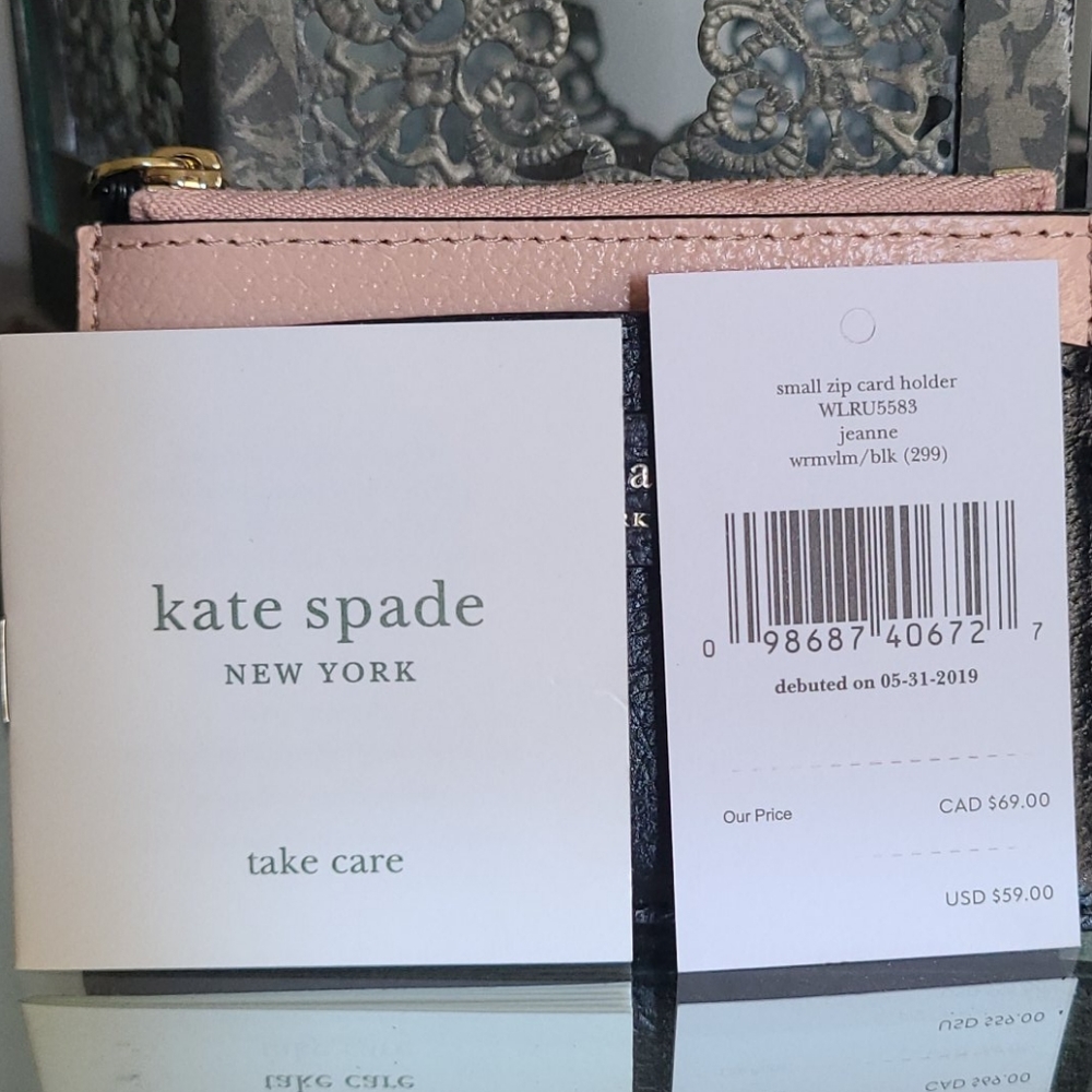 Kate spade small zip card holder - Picture 2 of 2
